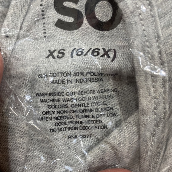 NWT. SO, girl’s size 6/6X, patriotic Doxie t-shirt. - Picture 8 of 9